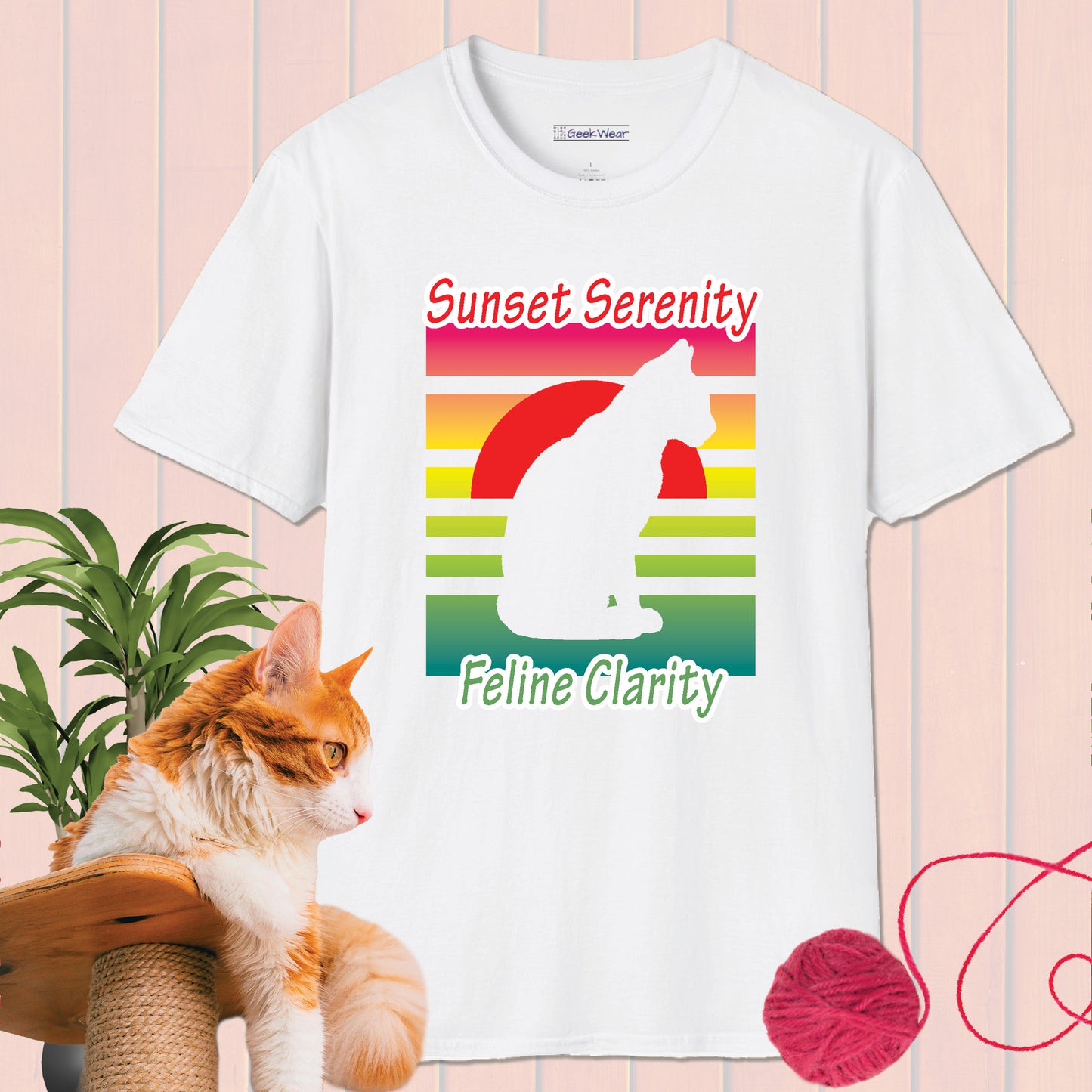 GeekWear Cat feline clarity T-Shirt