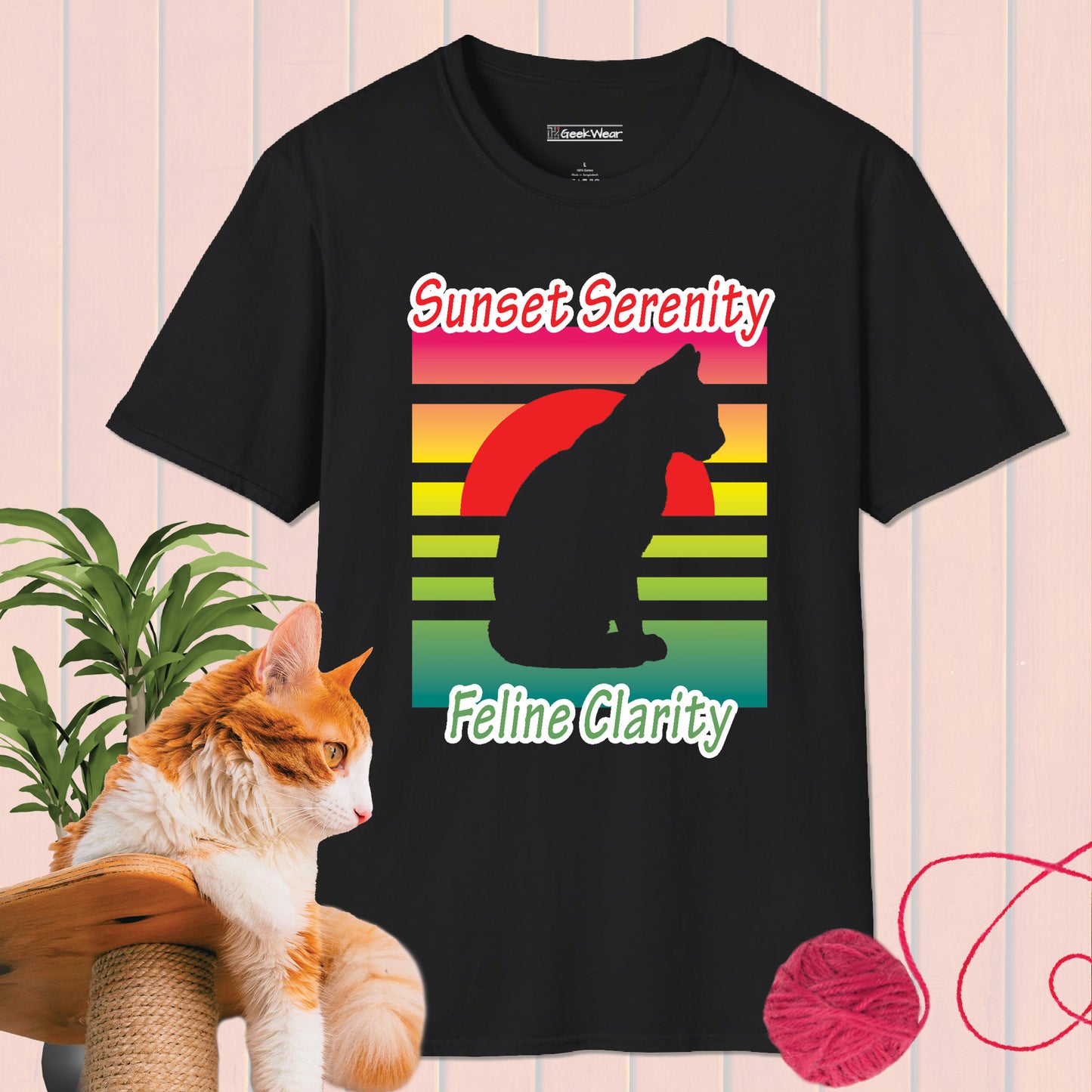 GeekWear Cat feline clarity T-Shirt