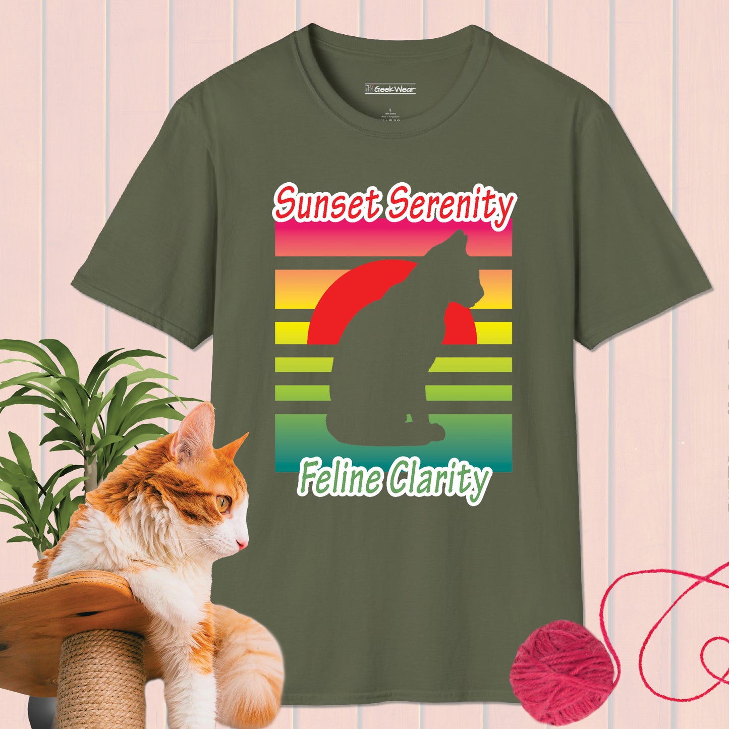 GeekWear Cat feline clarity T-Shirt