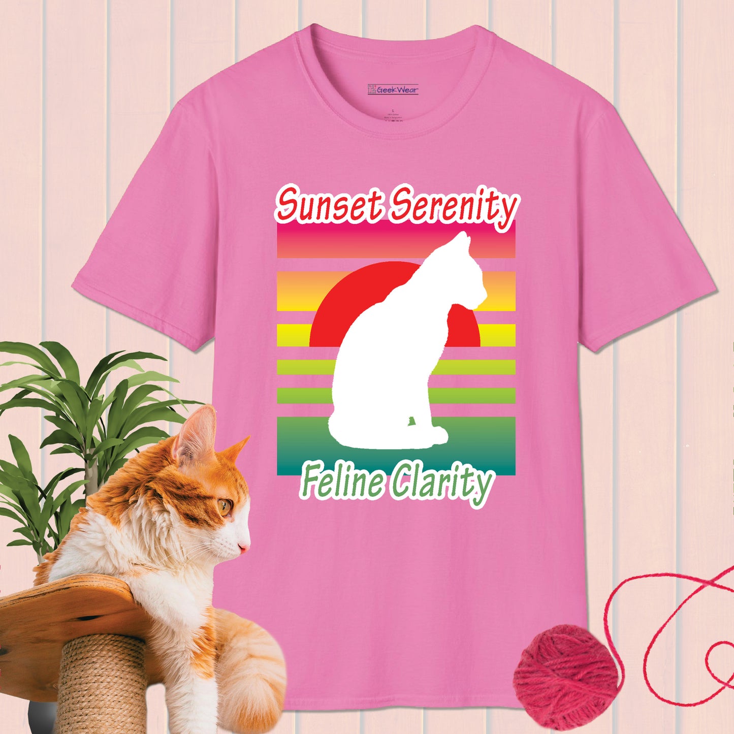 GeekWear Cat feline clarity T-Shirt