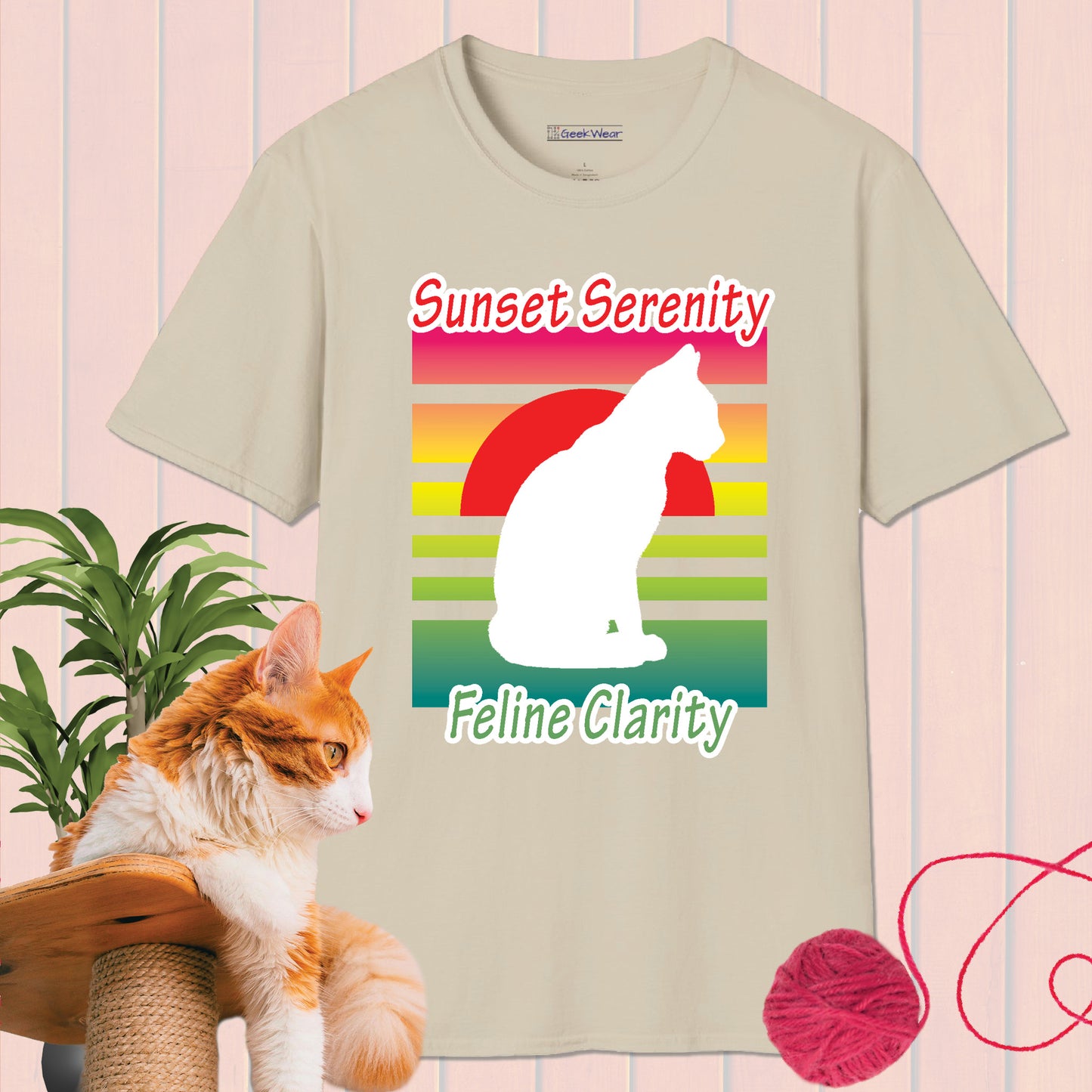 GeekWear Cat feline clarity T-Shirt