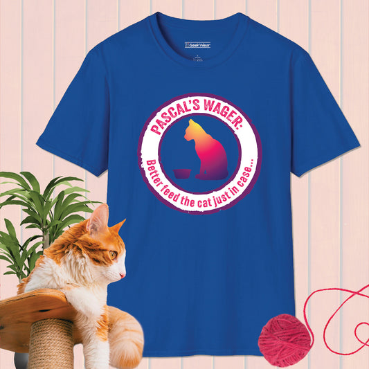 GeekWear Cat Pascal's Wager T-Shirt