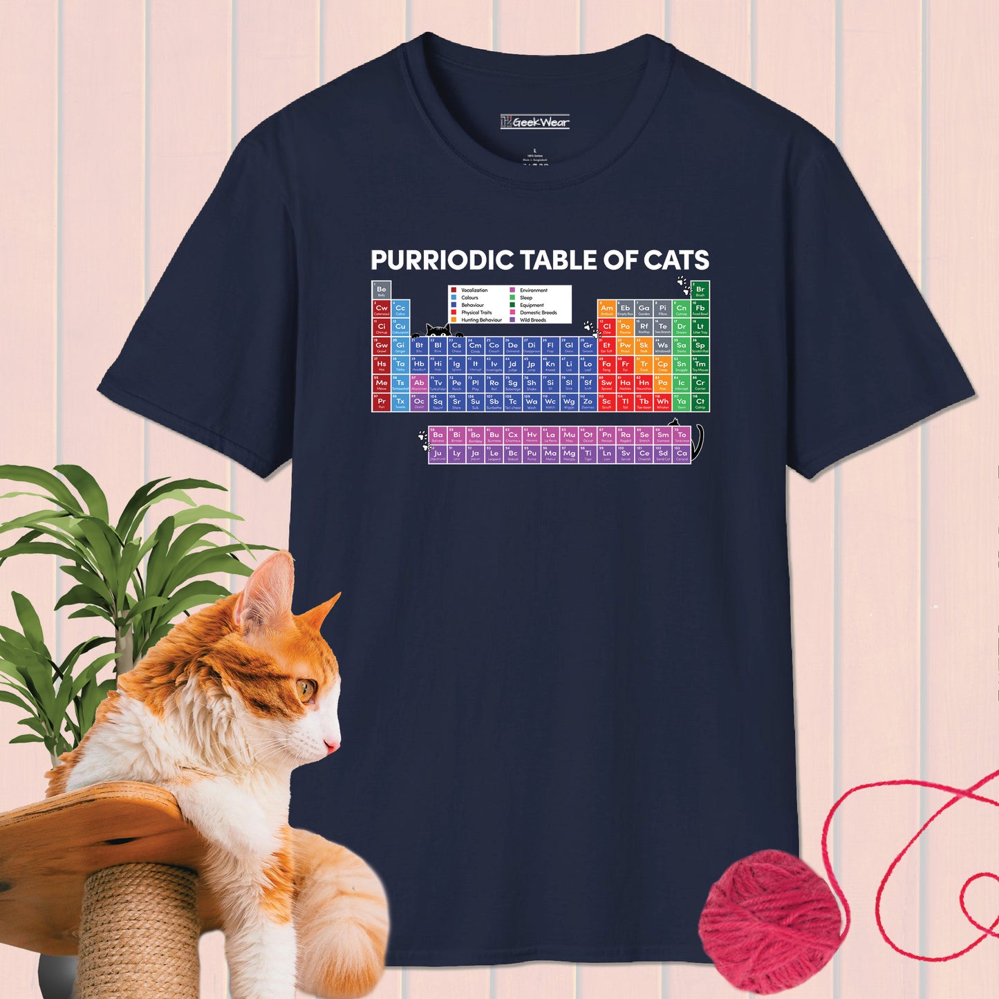 GeekWear Purriodic Table of Cats T-Shirt