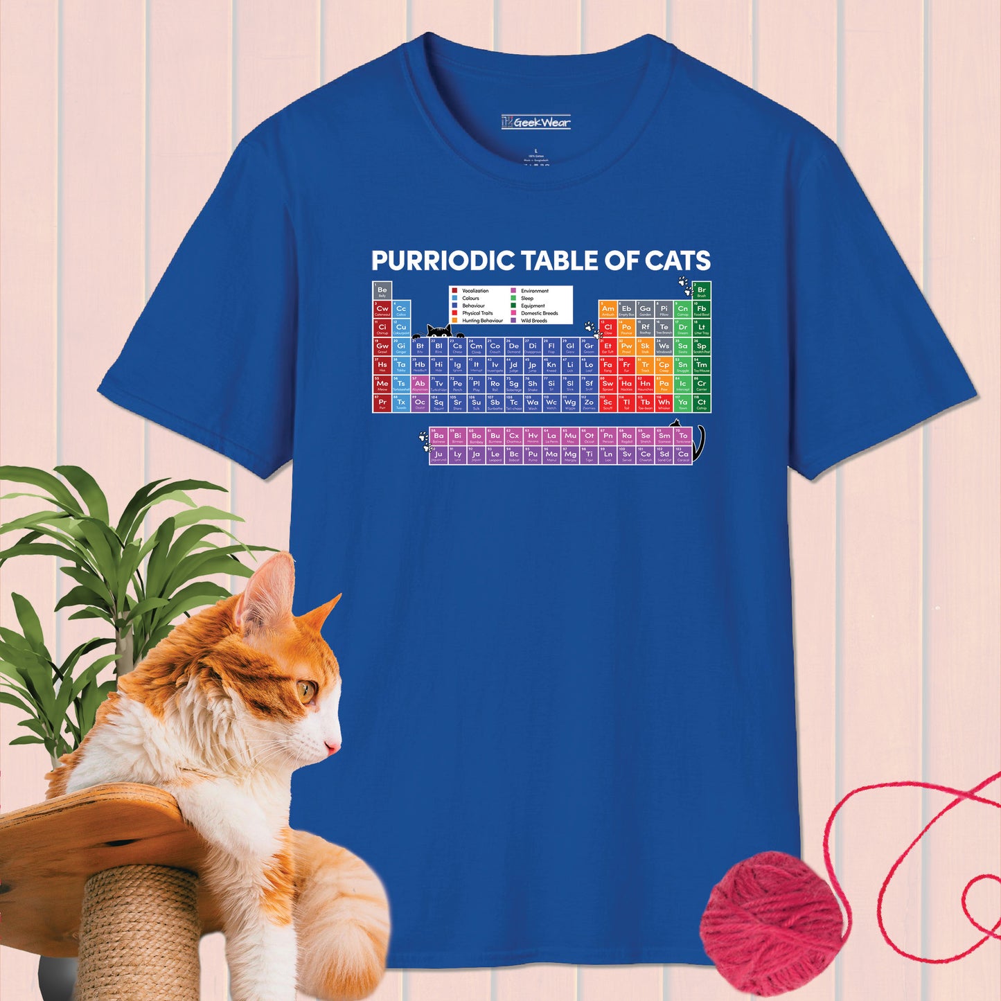 GeekWear Purriodic Table of Cats T-Shirt