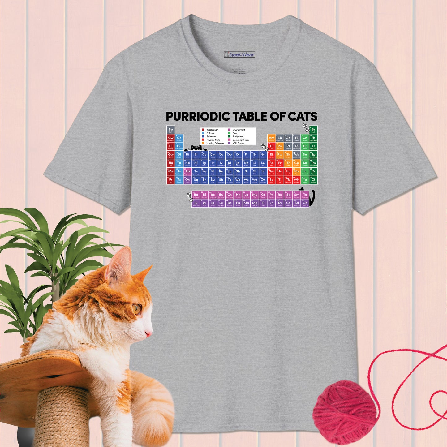 GeekWear Purriodic Table of Cats T-Shirt