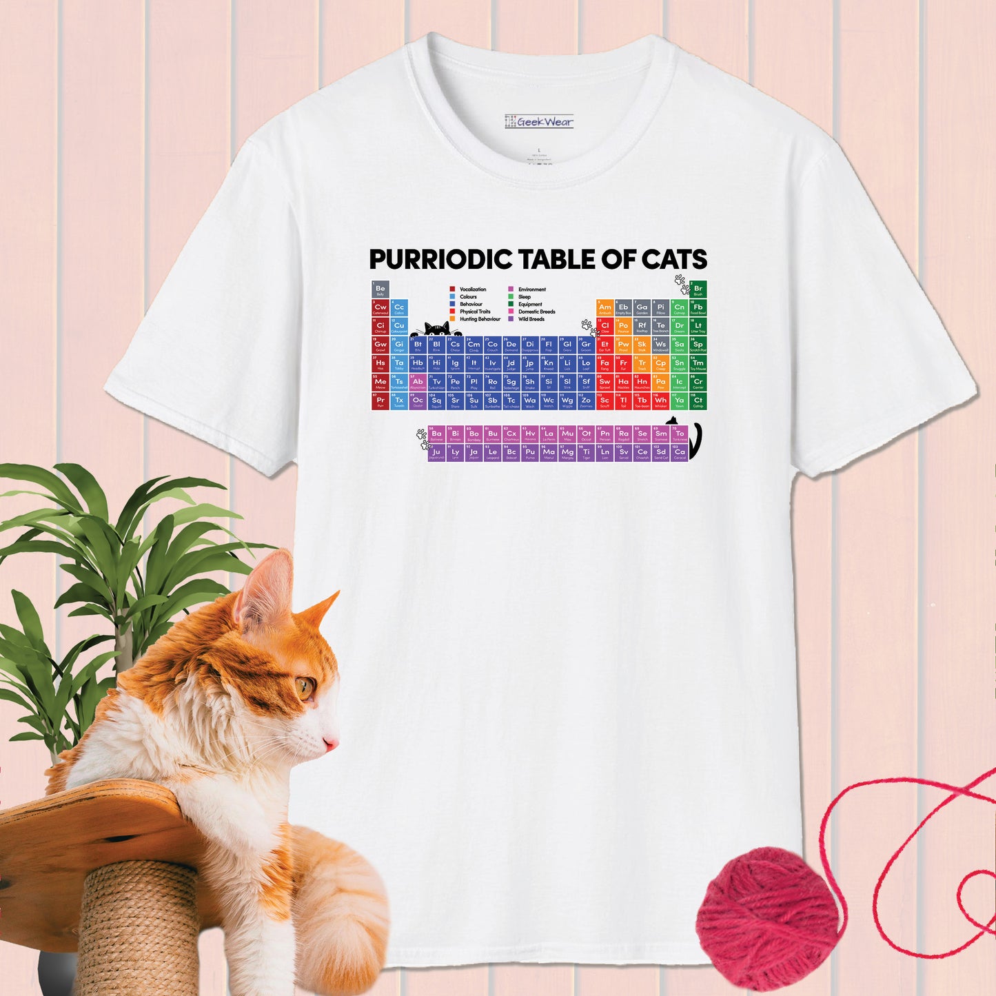 GeekWear Purriodic Table of Cats T-Shirt