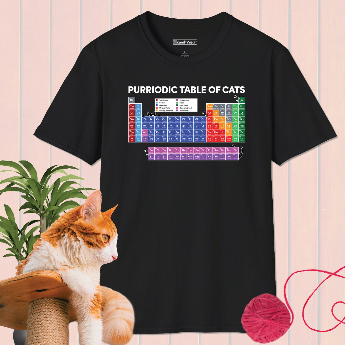 GeekWear Purriodic Table of Cats T-Shirt